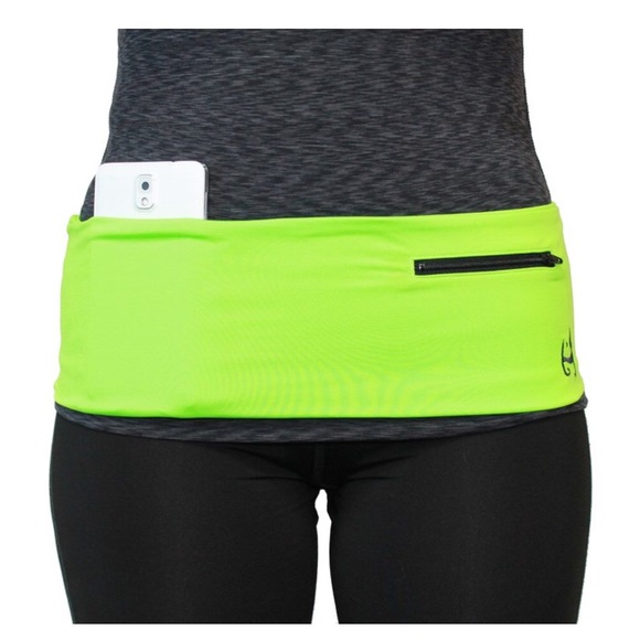 NEON GREEN FANNY PACK (BLACK ZIPPER) SIZE SMALL - Picture 4 of 5